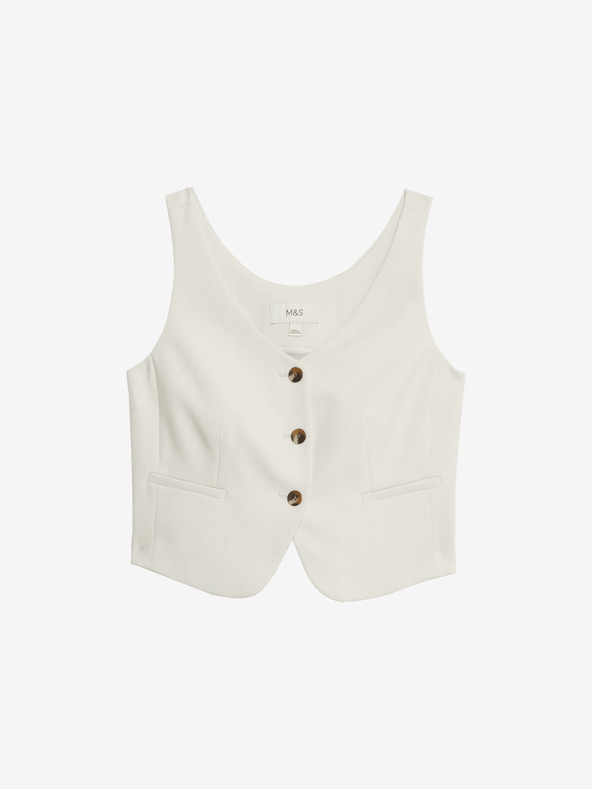 Marks & Spencer Marks & Spencer blago pripijeni prsluk u krem ​​boji