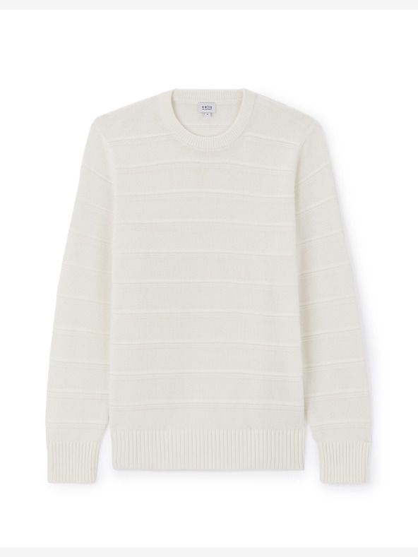 Celio Krem muški pulover Celio Leaaron