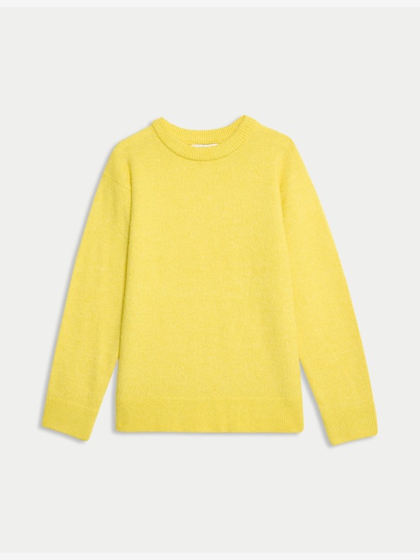 Marks & Spencer Marks & Spencer žuti džemper od vune alpake široke teksture