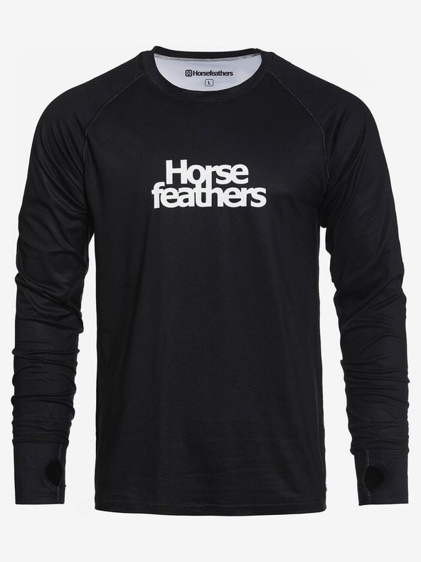 Horsefeathers Termo majica Riley - crna veličina L HORSEFEATHERS