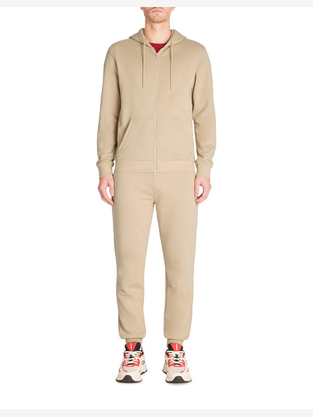 Celio Bež muška majica s patentnim zatvaračem i kapuljačom Celio Fethree