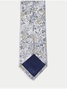 Marks & Spencer Marks & Spencer plava 100% svilena cvjetna kravata