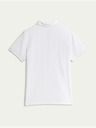Marks & Spencer Marks & Spencer polo majica s patentnim zatvaračem s teksturom od čistog pamuka (2-16 godina) bijela