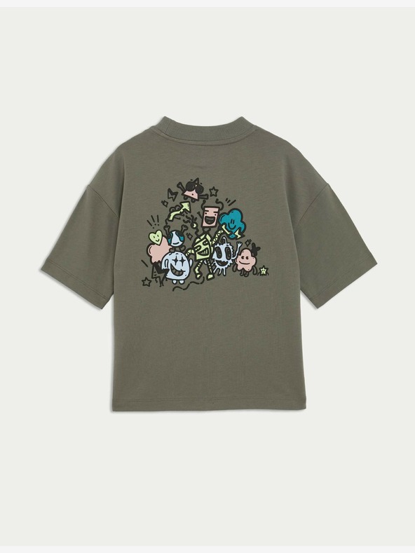 Marks & Spencer Marks & Spencer majica kratkih rukava 'Everyone Is Different' od čistog pamuka (2-16 godina) zelena