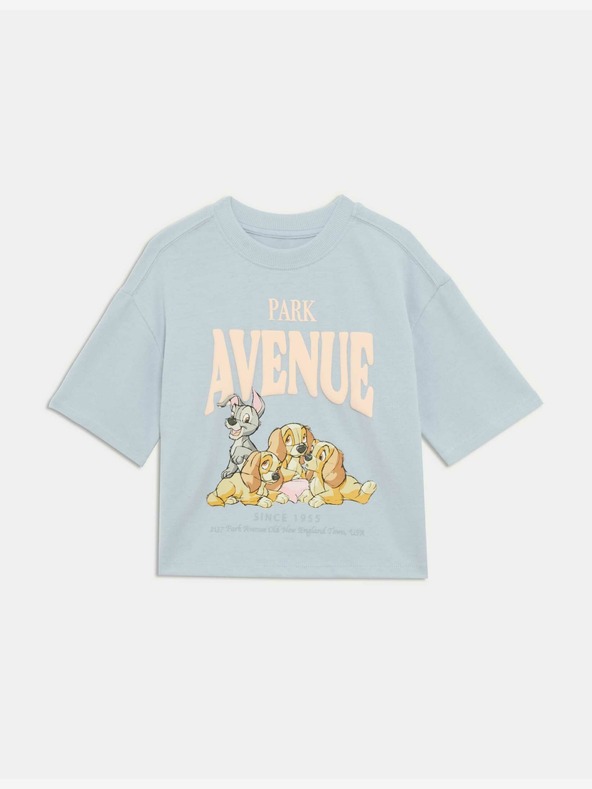 Marks & Spencer Lady and the Tramp™ majica kratkih rukava od čistog pamuka (1-8 godina) Marks & Spencer plava