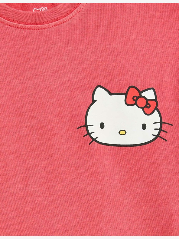 Marks & Spencer Hello Kitty™ majica kratkih rukava od čistog pamuka (1-8 godina) Marks & Spencer crvena