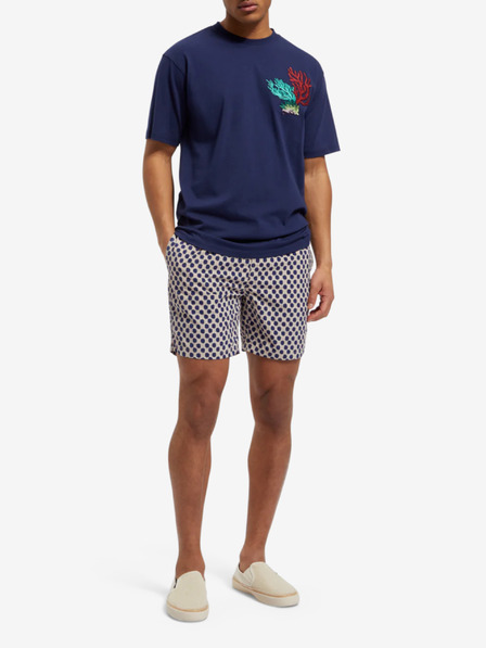 Scotch & Soda Plavo-bež muški kupaći kostimi s uzorkom Scotch & Soda