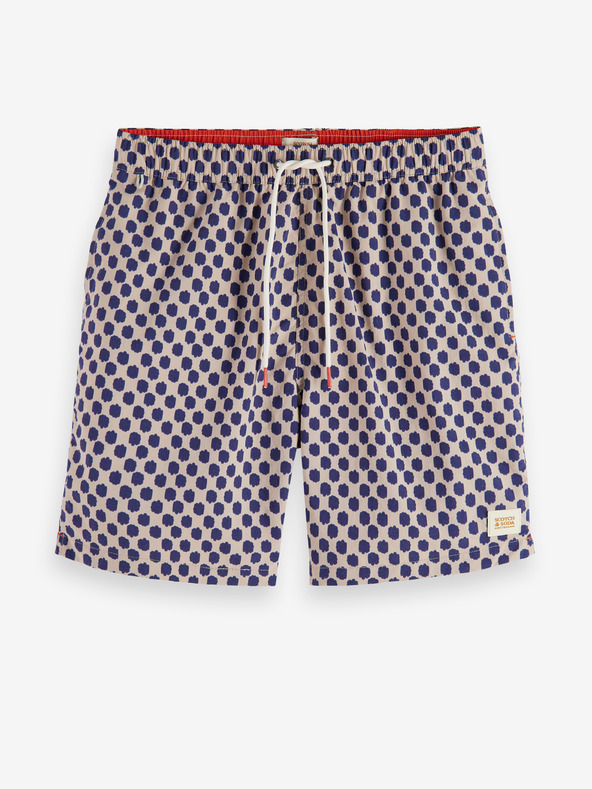 Scotch & Soda Plavo-bež muški kupaći kostimi s uzorkom Scotch & Soda