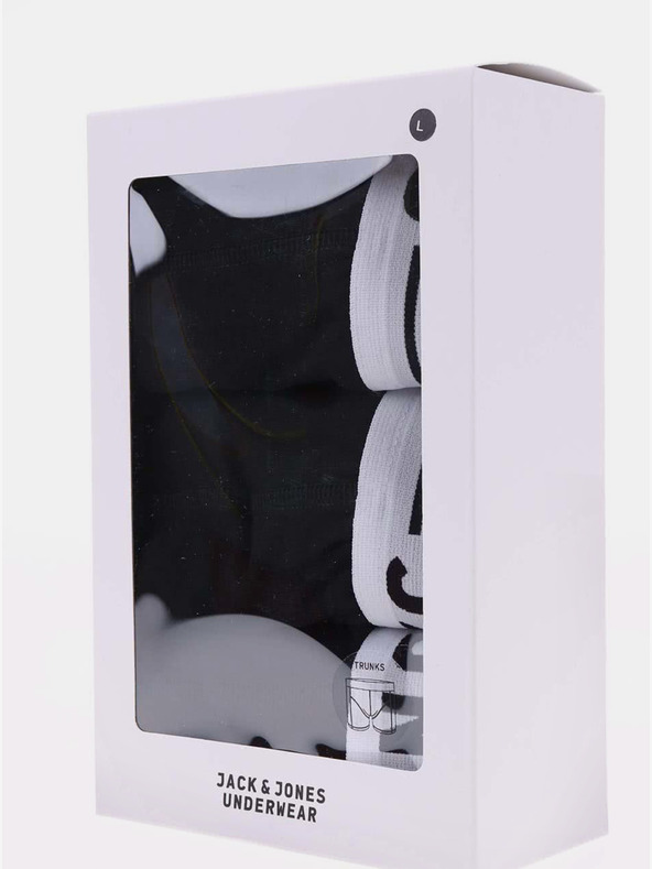 Jack & Jones Komplet od tri muške boksačice u crnoj boji Jack & Jones Sense