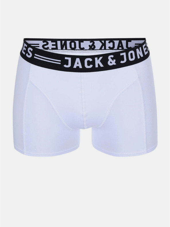 Jack & Jones Komplet od tri muške bokserice u bijeloj, crnoj i sivoj boji Jack & Jones Sense