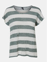 Vero Moda Zeleno-bijela majica na pruge VERO MODA Wide Stripe