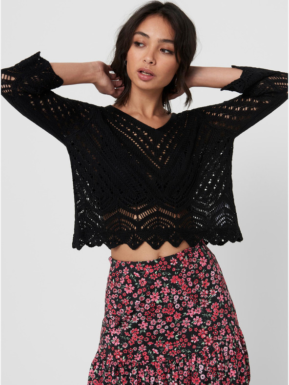 Jacqueline de Yong JDY-New Sun kratki crni džemper