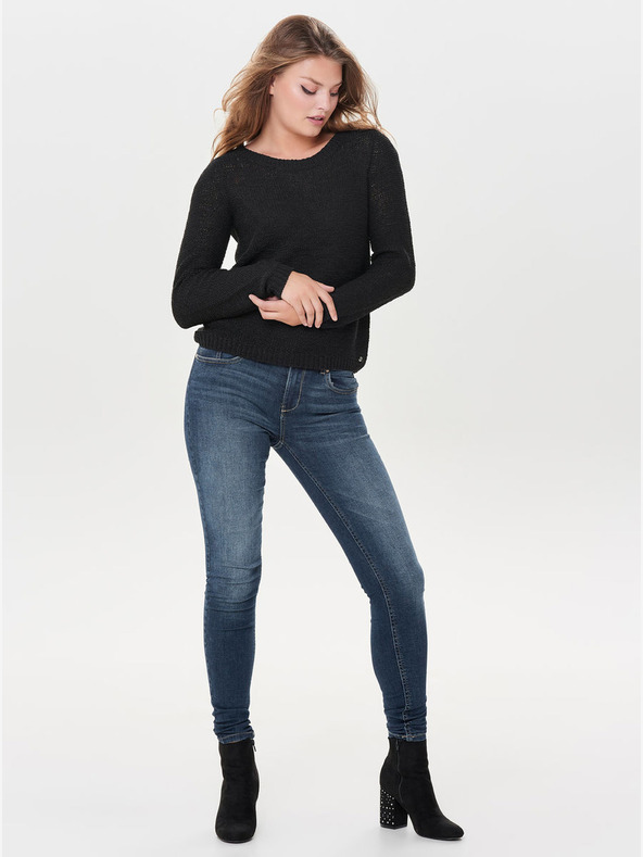 ONLY Crni džemper SAMO Geena