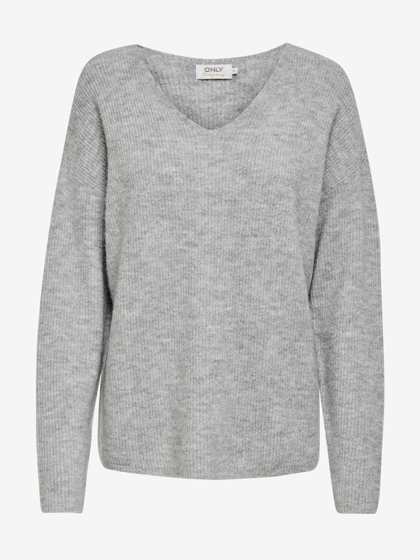 ONLY Svijetlo sivi džemper SAMO Camilla
