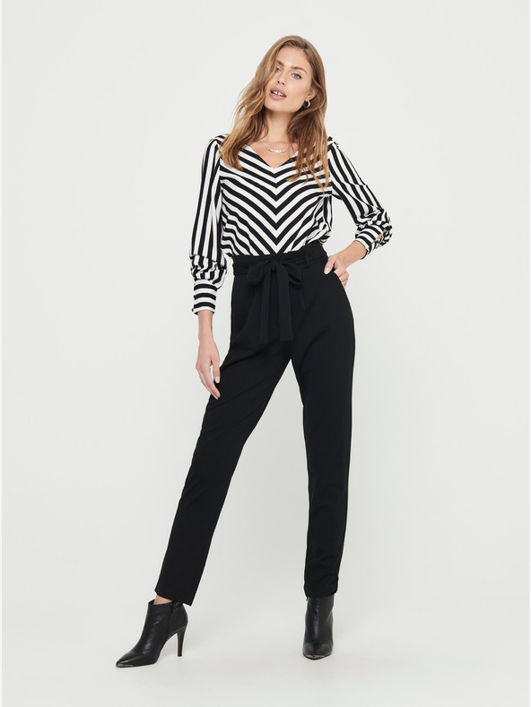 Jacqueline de Yong Crne hlače na vezanje JDY Tanja