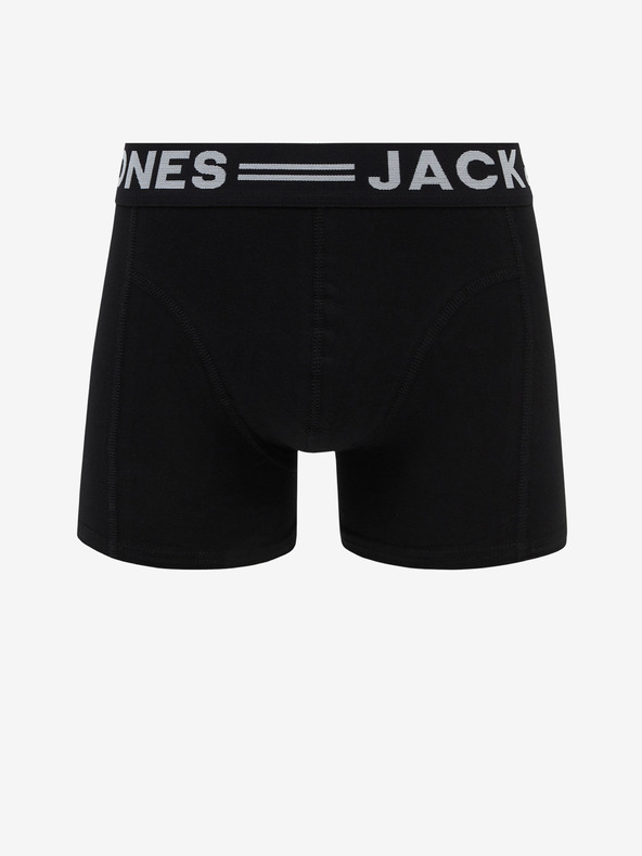Jack & Jones Komplet od tri crne boksačice Jack & Jones Sense