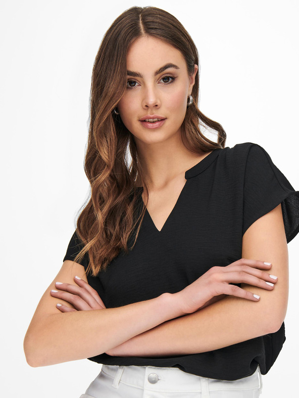 Jacqueline de Yong Crna bluza JDY Lion