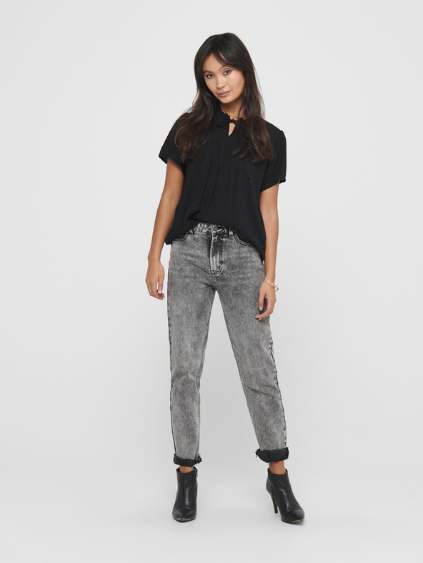 Jacqueline de Yong JDY Lima Crna bluza s uzorkom