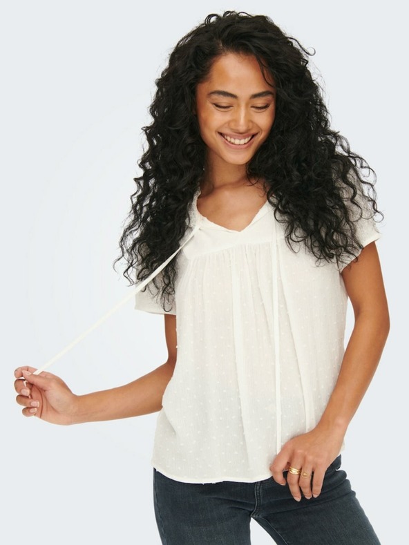 Jacqueline de Yong JDY Lima bluza s krem ​​uzorkom