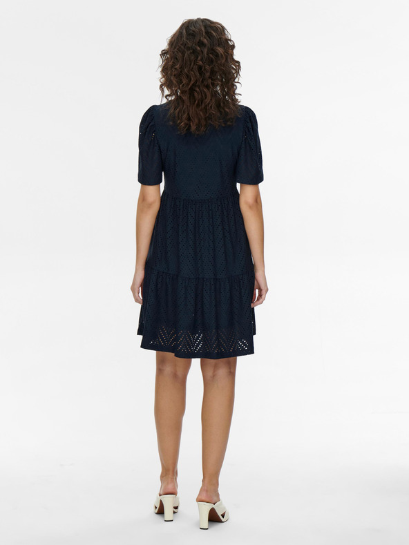 Jacqueline de Yong JDY Carla tamnoplava perforirana kratka haljina