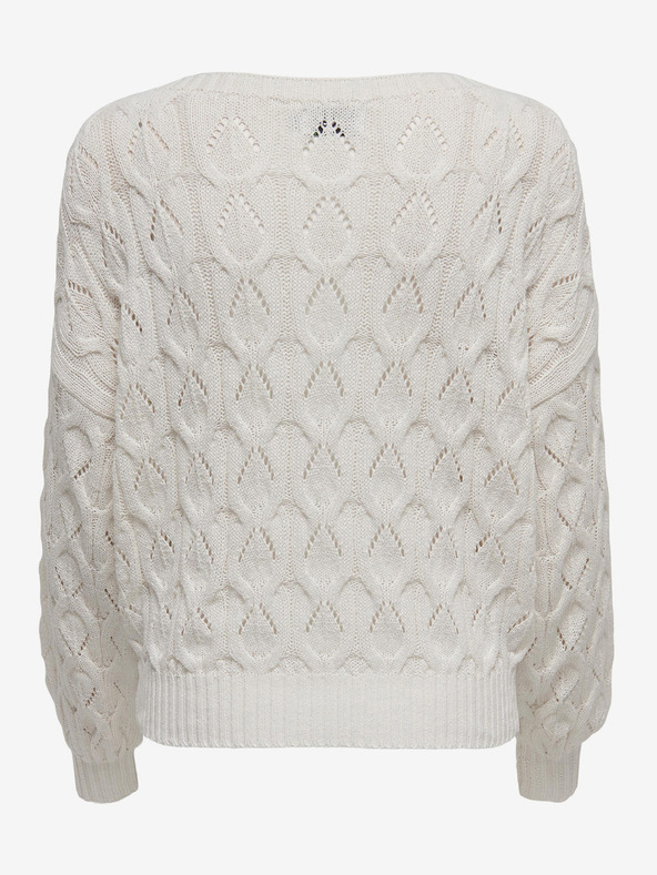 ONLY Bijeli ženski pulover s uzorkom ONLY Brynn