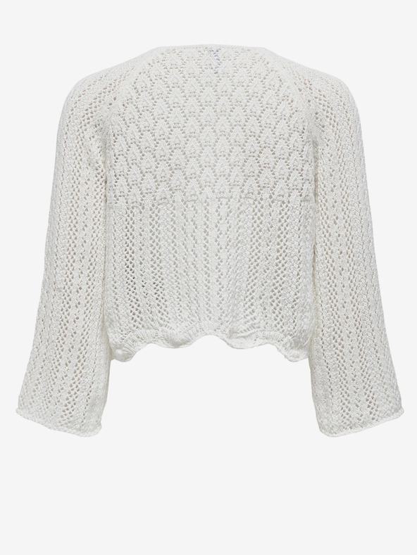 ONLY Krem ženski kratki pulover ONLY Nola