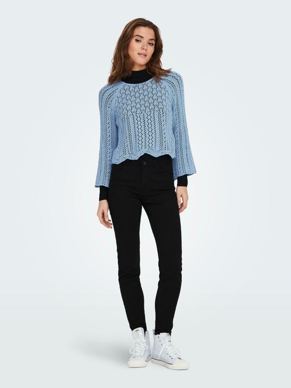 ONLY Plavi ženski kratki pulover ONLY Nola