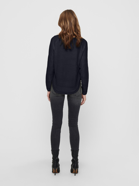 ONLY Mornarskoplavi rebrasti svijetli džemper ONLY Caviar