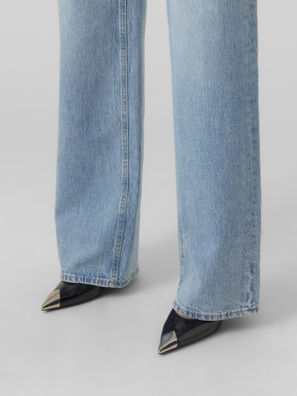 Vero Moda Svijetlo plave ženske široke traperice VERO MODA Tessa