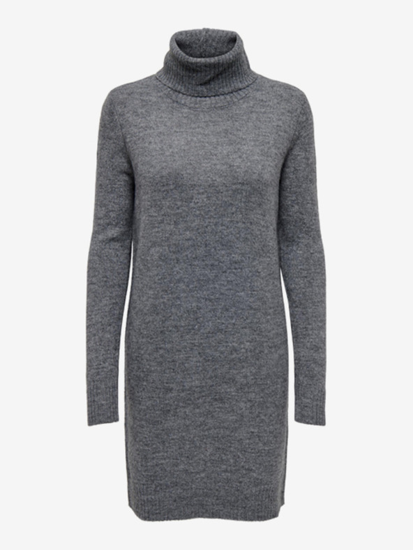 Jacqueline de Yong JDY Elanor ženska siva karirana džemper haljina