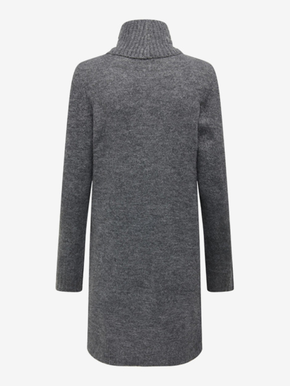 Jacqueline de Yong JDY Elanor ženska siva karirana džemper haljina