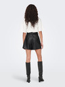 ONLY Crne kratke hlače od umjetne kože SAMO Heidi