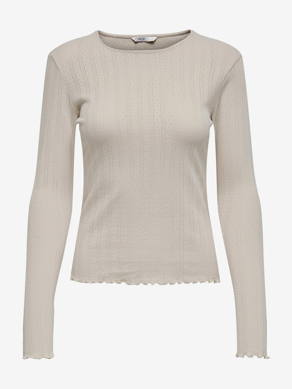 ONLY Bež ženska majica dugih rukava ONLY Carlotta