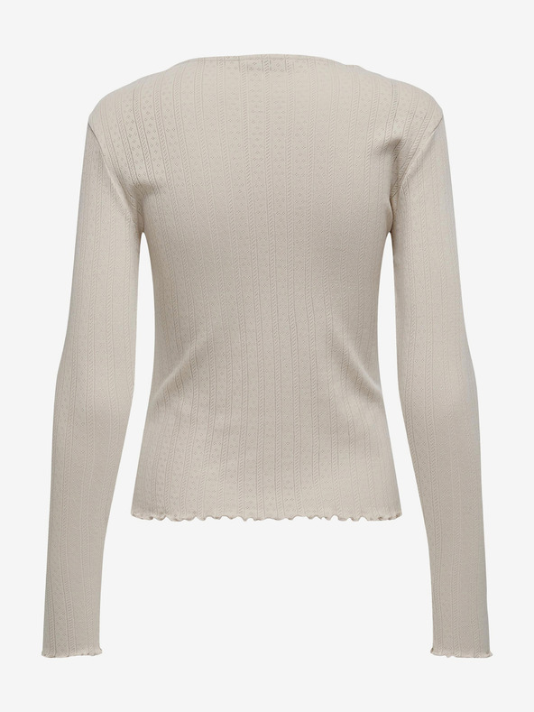 ONLY Bež ženska majica dugih rukava ONLY Carlotta