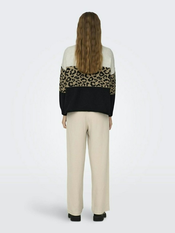 ONLY Smeđi ženski pulover s uzorkom od žada ONLY