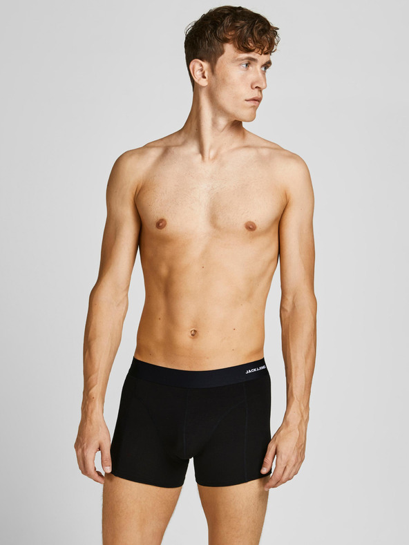 Jack & Jones Komplet od tri muške bokserice u tamno plavoj, bordo i crnoj boji Jack & Jones Basic