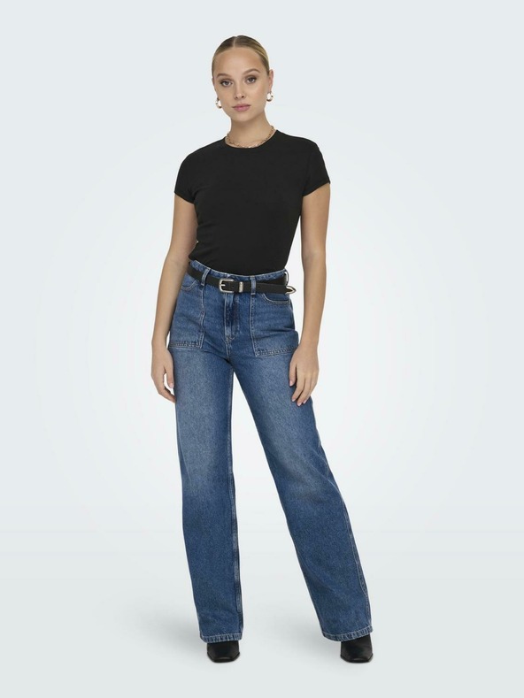 ONLY Crna ženska basic majica ONLY Elina