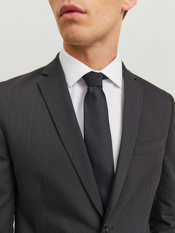 Jack & Jones Jack & Jones Jednobojna crna kravata