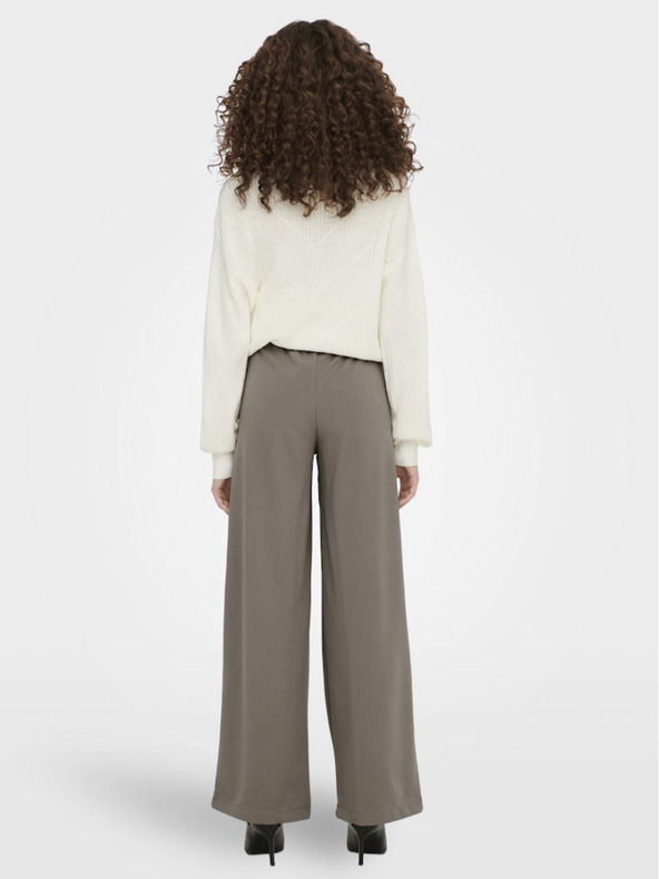 Jacqueline de Yong Smeđe ženske široke hlače JDY Geggo