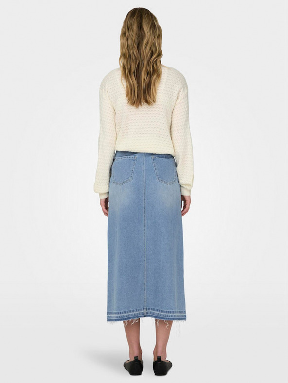 Jacqueline de Yong Svijetloplava ženska traper midi suknja JDY Bella