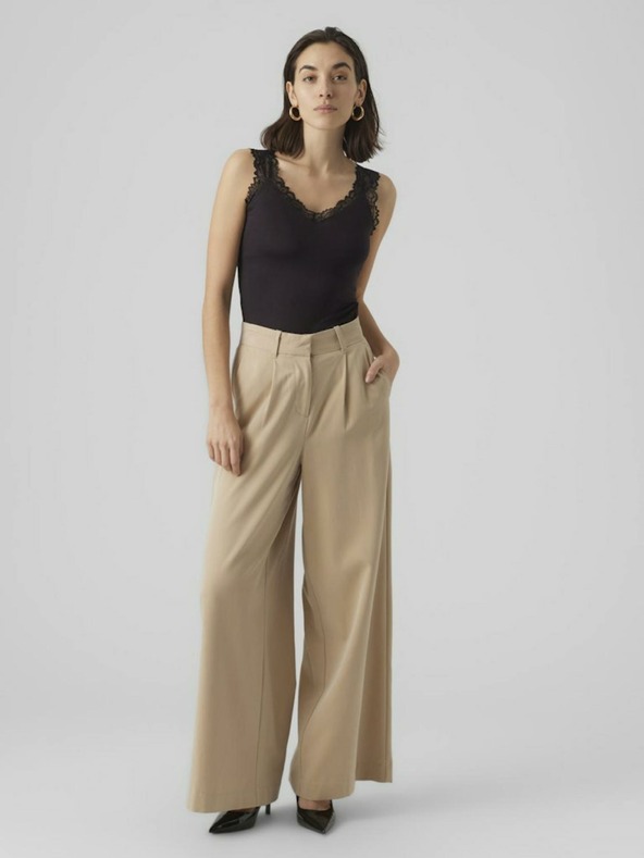 Vero Moda Crna ženska majica bez rukava Vero Moda Rosa