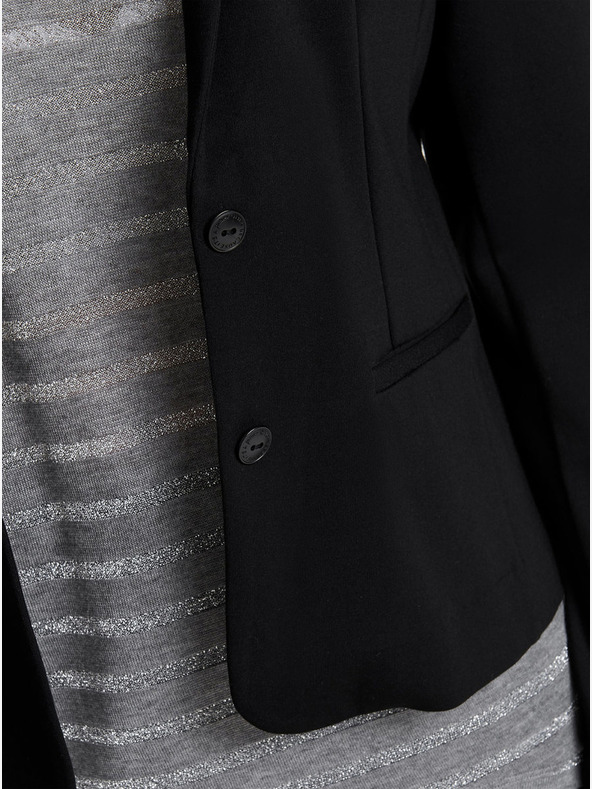 ONLY Crna ženska jakna SAMO Pop Trash