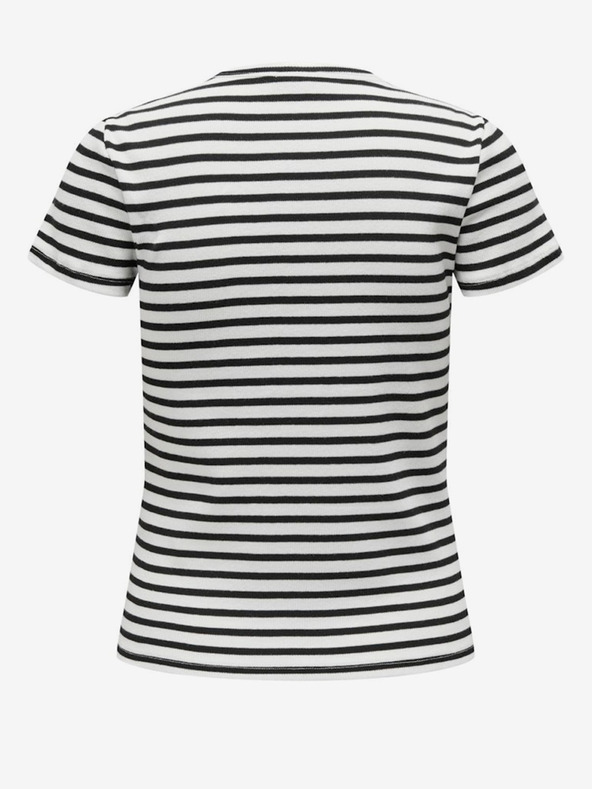 Jacqueline de Yong Crno-bijela ženska majica na pruge JDY Solar