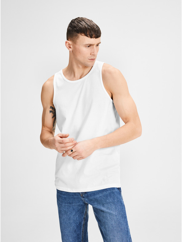 Jack & Jones Komplet od dvije bijele Jack & Jones osnovne majice bez rukava