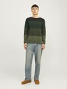 Jack & Jones Jack & Jones JJEHILL zeleni muški džemper na pruge