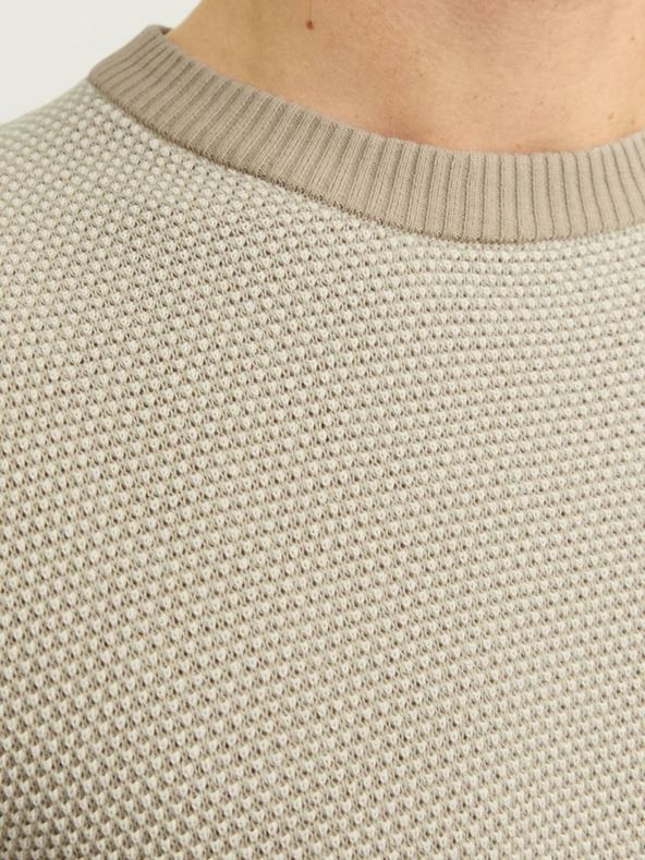 Jack & Jones Jack & Jones Globe muški bež pulover