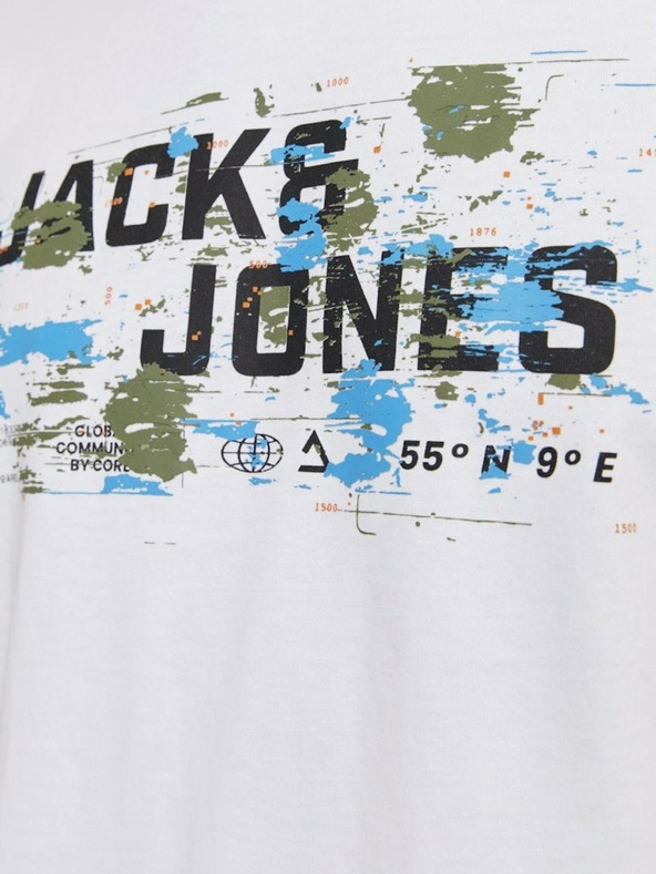 Jack & Jones Bijela muška majica Jack & Jones Outdoor