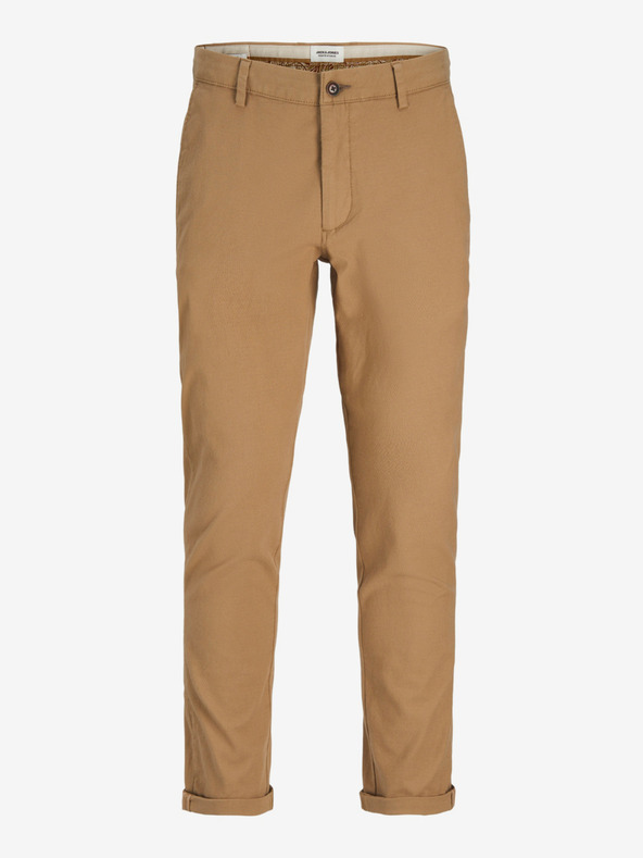 Jack & Jones Svijetlo smeđe muške chinos hlače Jack & Jones Marco