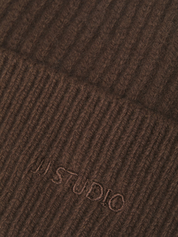 Jack & Jones Tamno smeđi Jack & Jones vuneni šešir za muškarce