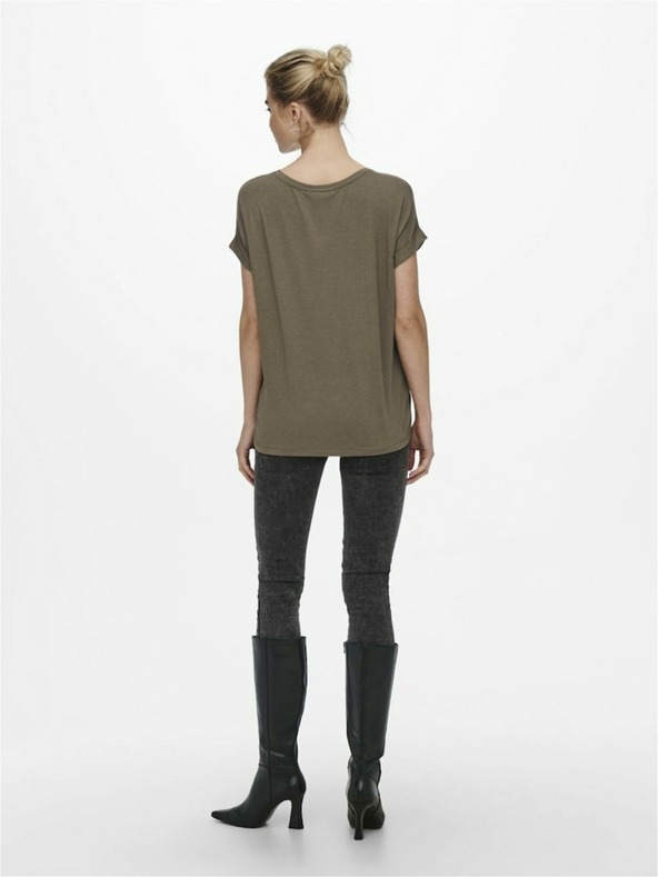 ONLY Smeđa ženska majica ONLY Moster